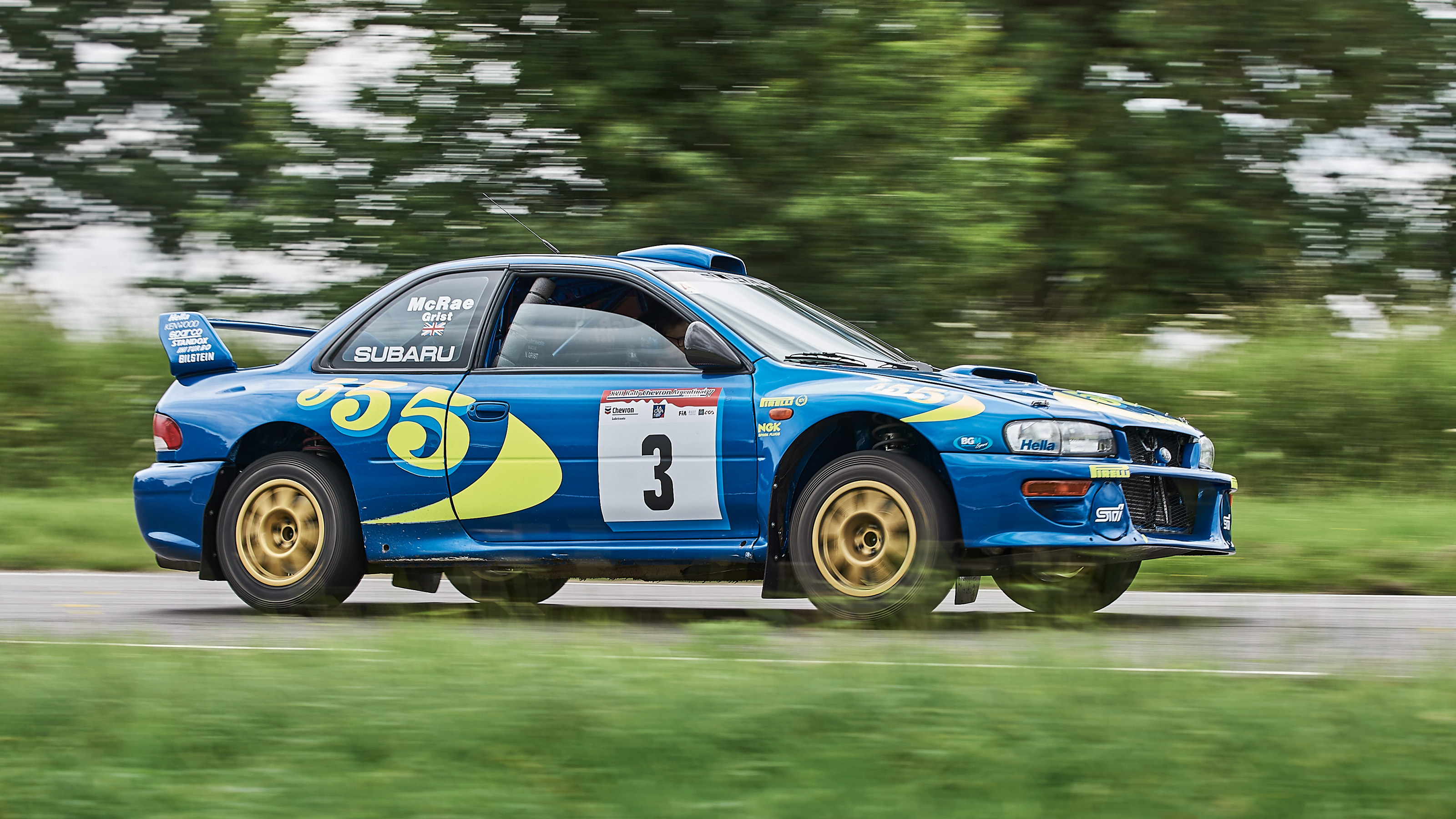 Driving Colin McRae's Subaru Impreza S3 WRC 97 evo